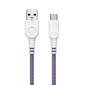 Câble de synchronisation haute vitesse de type C tressé coloré anti-emmêlement pour ordinateur, voiture, IOS - Conducteur en cuivre étamé en stock - Product Image 1