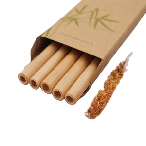 Safimex Eco Friendly <b>Bamboo</b> Drinking <b>Straws</b> Natural Wooden Reusable SFM-BS0001 15-25cm for Party Travel Beverage Service - Product Image 3