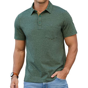 Camisetas Polo de Algodón 100% al por Mayor para Hombre, Tejido Grueso de 300 g/m², Ropa de Golf Transpirable, Camisetas Polo Bordadas para Hombre - Product Image 1