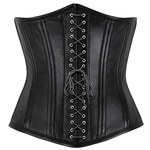 High Quality <b>Corset</b> with New Design Breathable Genuine Leather and Canvas Body Shaping Best Seller for Women Made in Pakistan - Product Image 5