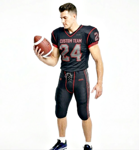 Custom Team name Soccer Football Uniform in Custom Color Breathable American Football Uniform Set Hot Selling at Wholesale - Product Image 2