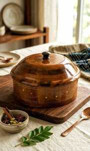 หม้อไฟไม้แบบดั้งเดิมสำหรับเสิร์ฟอาหาร - Product Image 4