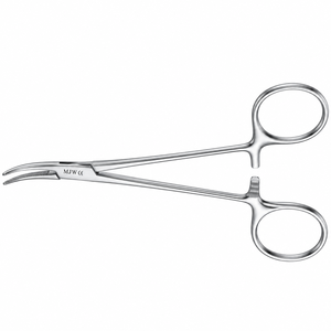 Pinces hémostatiques micro-halsted courbées 14 cm en acier inoxydable, pinces hémostatiques chirurgicales, instrument médical - Product Image 4