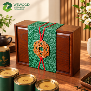 Caja de Regalo de Madera Premium con Diseño Personalizado |   Caja de Embalaje de Madera Maciza de Lujo para Regalos de Té OEM ODM - Product Image 5