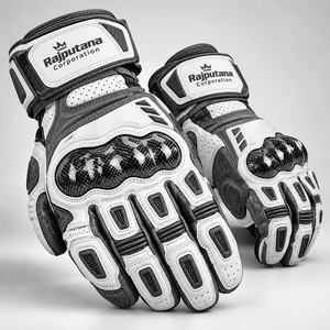 Gants de moto en cuir professionnels avec logo personnalisé, gants de motocross pour hommes, gants de course en cuir pour hommes, gants de protection en fibre de carbone - Product Image 5