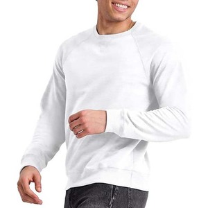 Sudadera de Manga Larga con Cuello Redondo, 100% Algodón, Color Blanco, Servicio OEM ODM, Sudaderas Personalizadas - Product Image 6