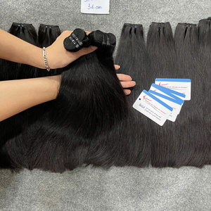 Cabello Humano Vietnamita Remy Natural Liso con Trama Doble a Máquina y Puntas Dobles de 100g, Color Natural - Product Image 3