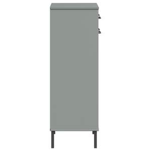 Zapatero de Madera de Pino Sólido en Gris con Estructura Metálica de Capacidad Media - Product Image 6