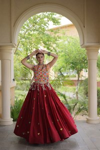 Lehenga Choli de Algodón para Mujer, para Bodas, Compra en Línea, Surat, India, Vestidos Reales para Bodas Pakistaníes 2026 - Product Image 4