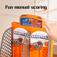 Jeu de mini-basketball pour deux joueurs avec 12 mini-ballons, jouets de basket-ball, jeu de table pour enfants et adultes
