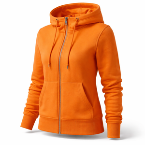 Sudadera con Capucha y Cierre de Cremallera Personalizada al por Mayor para Mujer - Suministro Directo de Fábrica - Product Image 3