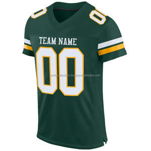 Tenues de football américain sublimées, respirantes, à séchage rapide, 100 % polyester, entièrement personnalisables, broderie, manches courtes - Product Image 2