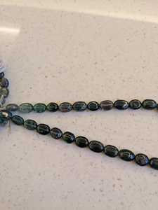 Cuentas Ovaladas Lisas de Turmalina Verde Natural de 4x7mm, Hilo de 16 Pulgadas, Gemas AAA para Fabricación de Joyería - Product Image 4