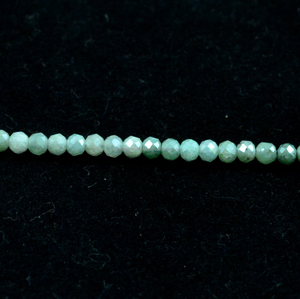 Cuentas de piedra preciosa facetadas de plata natural súper blanca en forma de rondel de 4 a 5 mm para la fabricación de pulseras, collares y joyería. - Product Image 3