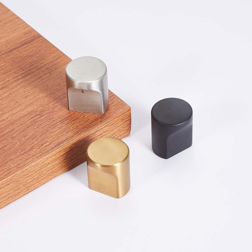 Brushed Satin Nickel Cabinet Knobs Cylindrical Kitchen Drawer Pulls Stainless Steel Cupboard Handles