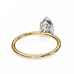 Anillo de Compromiso Clásico con Diamante Cultivado en Laboratorio de 1 Quilate, Corte Pera, Oro de 10k, 14k, 18k, Certificado IGI, Diamante VS DEF para Aniversario o Boda - Product Image 4