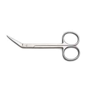 Ciseaux à pointe incurvée en acier inoxydable de qualité supérieure, lame tranchante, durables pour les poils du nez et les soins des sourcils, avec logo personnalisé - Product Image 4