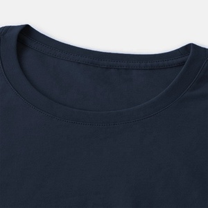 Camiseta de cuello redondo Lisa personalizada para hombre, camisetas de manga corta de algodón, talla grande, venta al por mayor - Product Image 3