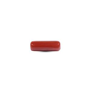 Natural Red Coral Oval Cabochon 7.25 Carat Loose Gemstone for Fine Jewelry - Product Image 3