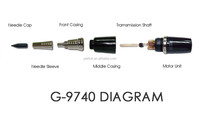 Machine à tatouer permanente originale G9740 Giant Sun Taiwan, stylo de microblading