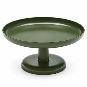 Support de service rond en chocolat avec revêtement en poudre verte pour hôtels, mariages et événements de luxe, tailles et couleurs personnalisées disponibles à la vente - Product Image 1