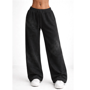 Pantalons de sport pour femmes, taille élastique, tissu doux et respirant, adaptés aux entraînements, aux tenues décontractées, aux voyages et à la détente. - Product Image 4