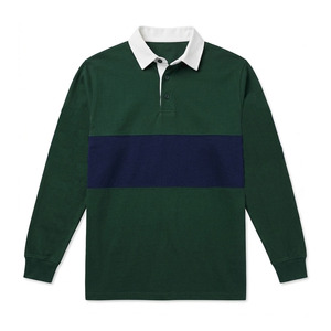 Polo en coton bleu pour homme avec col blanc, manches courtes, décontracté, tricoté, respirant, couleur unie - Product Image 5