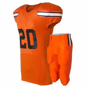Custom Breathable Polyester American Football Uniform Purple Jersey and Black <b>Padded</b> <b>Pants</b> Set Team Kit - Product Image 3