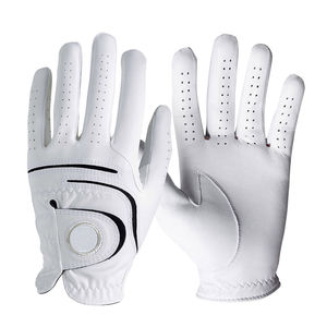 Gants de golf en peau de mouton antidérapants de haute qualité pour hommes et femmes, main gauche, toutes tailles, avec logo personnalisé, pour usage sportif, à prix abordable - Product Image 2
