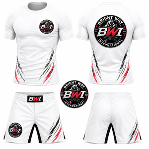 Rashguard personnalisé à manches courtes pour Jiu Jitsu, vente en gros, T-shirt Rash Guard pour homme, Bjj Gi - Product Image 1