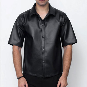 Camisas de Cuero Premium para Hombre, Transpirables, Ligeras, Cómodas, Diseño Elegante para Uso Diario - Product Image 1