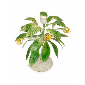 Candelabro de Metal Hecho a Mano con Forma de Tulipán, Portavelas Rústico Estilo Granja, Centro de Mesa Decorativo para Bodas y Cenas - Product Image 1