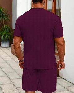 Ensemble t-shirt et short pour homme Vogaan |   Ensemble de pyjama haut et short |   Vêtements de nuit pour hommes - Product Image 2