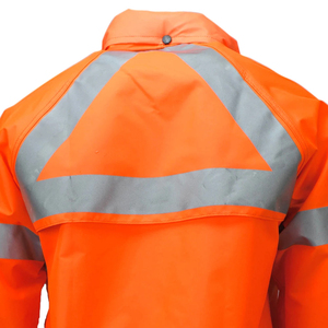 Chaqueta de Trabajo de Algodón para Hombre, Reflectante de Alta Visibilidad, Color Rojo, para Minería y Construcción, OEM ODM - Product Image 3