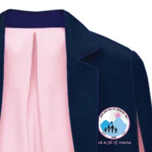 เสื้อคลุมเบลเซอร์สีชมพูกรมท่า แต่งแถบสีตัดกัน กระดุมเม็ดเดียว ระบายอากาศได้ดี สง่างาม แฟชั่น เสื้อแจ็คเก็ตสำหรับผู้หญิงและเด็กผู้หญิง เหมาะสำหรับงานพิธีการ งานปาร์ตี้ และงานอีเว้นท์ต่างๆ - Product Image 6