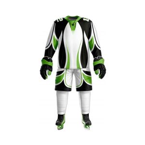 Pro Ice Hockey Jersey Full Set Breathable Polyester Mesh Fabric High Performance Athletic Team Kit Training Sports Apparel - Product Image 1