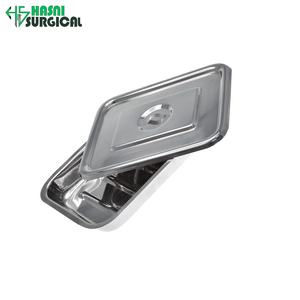 Plateau pour instruments chirurgicaux manuels en acier inoxydable avec couvercle - Product Image 2