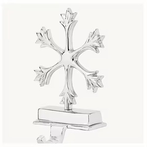 Handmade Metal <b>Stocking</b> Display Accent Festive Decoration for Holiday Living Spaces - Product Image 5