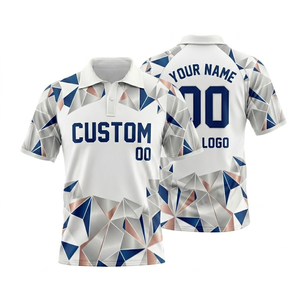 Polo de sport personnalisé sublimé pour homme, 185 GSM, en polyester respirant et anti-humidité, idéal pour les clubs de tennis et de badminton - Product Image 5