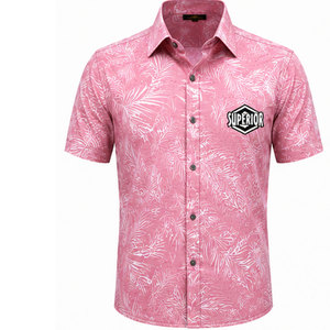 Camisa de Manga Corta para Hombre, 100% Algodón, con Tela Cómoda y un Atractivo Elegante para la Moda Urbana, Personalizable - Product Image 1