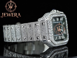 Collar de cadena de tenis con diamantes de corte cojín, color D, VVS1, con engaste de bisel de oro de 14k para hombre, joyería de lujo estilo Hip Hop para aniversario de bodas - Product Image 3