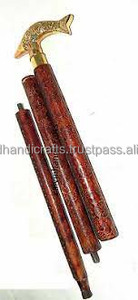 Bastón de caballero con mango de latón Madera Estilo vintage Diseñador Bastón Vintage Latón macizo Mango Diseñador - Product Image 6