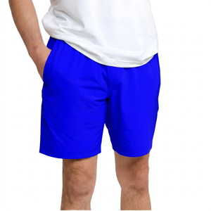 Shorts Bermuda pour homme, couleur unie, séchage rapide, taille élastique, avec poches, style décontracté, bleu clair - Product Image 6