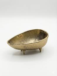 Élégante boîte à savon en métal doré mat - Product Image 3