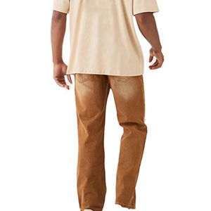 Fabricación de Ropa: Pantalones Vaqueros para Hombre con Lavado Ácido y Efecto Desgastado, 100% Algodón, Logotipo Personalizado con Bordado e Impresión, Precio Bajo - Product Image 3