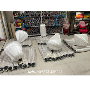 Bamboo Silk Lantern Natural Bamboo Frame Silk Texture Decorative Lighting for Event Setup Vietnam - Product Image 5