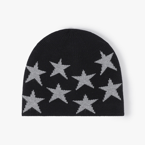 <b>Winter</b> Warm Knitted Cuffed Skull Cap Comfortable Stretchy Beanie <b>Hat</b> For <b>Men</b> Kids Hunter Style With Letter Pattern Wholesale Cap - Product Image 1