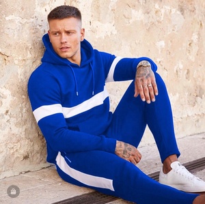 Survêtement en molleton pour hommes, tenue unisexe de Jogging à fermeture éclair, Logo personnalisé, vente en gros - Product Image 4