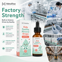 Gotas de Zeolita Detox Zee con Vitamina D3 y B12 para el Apoyo Inmunitario y Óseo, Suplemento de Marca Privada OEM