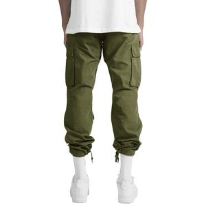 Pantalones Jogger Cargo Verde Oliva para Hombre, Pantalones Casuales Ligeros con Bolsillos Laterales y Dobladillo Elástico - Product Image 5